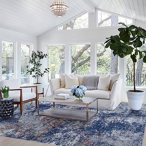8x10 Area Rugs for Living Room：Large Machine Washable Area Rug