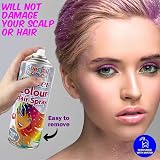 ZOPPER 6x 200ml Glitter Hair Spray Multi Colour Temporary Washable Fancy Dress view 3