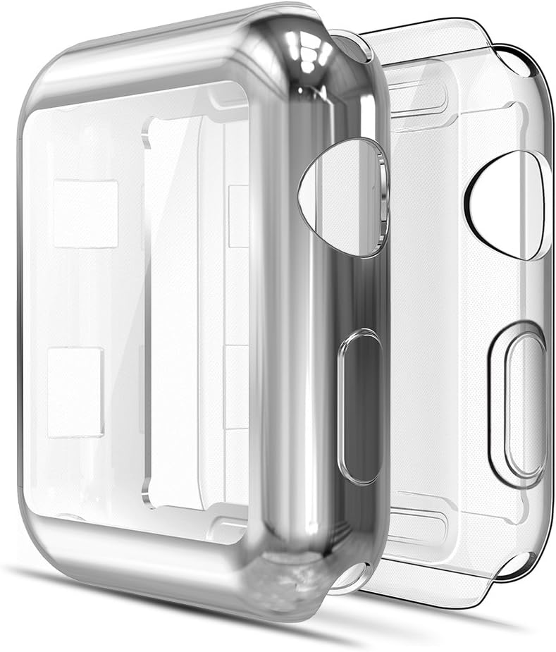 Simpeak Pack of 2 case compatible with Apple Watch 42 mm Series 3/2