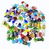 Sujeetec 24pcs Handmade Vintage Murano Style