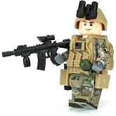 Battle Brick 1.6 Inches Tall Army OCP 101st Airborne Custom Minifigure | Collectible Genuine Military Minifig | Printed Camo | Great Gift for Ages Teen to Adult AFOL