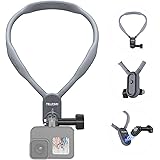 TELESIN Magnetic Neck Mount Necklace Holder, POV Chest Head Shoulder Angle Lanyard Body Strap Attach for GoPro Max Hero 12 11