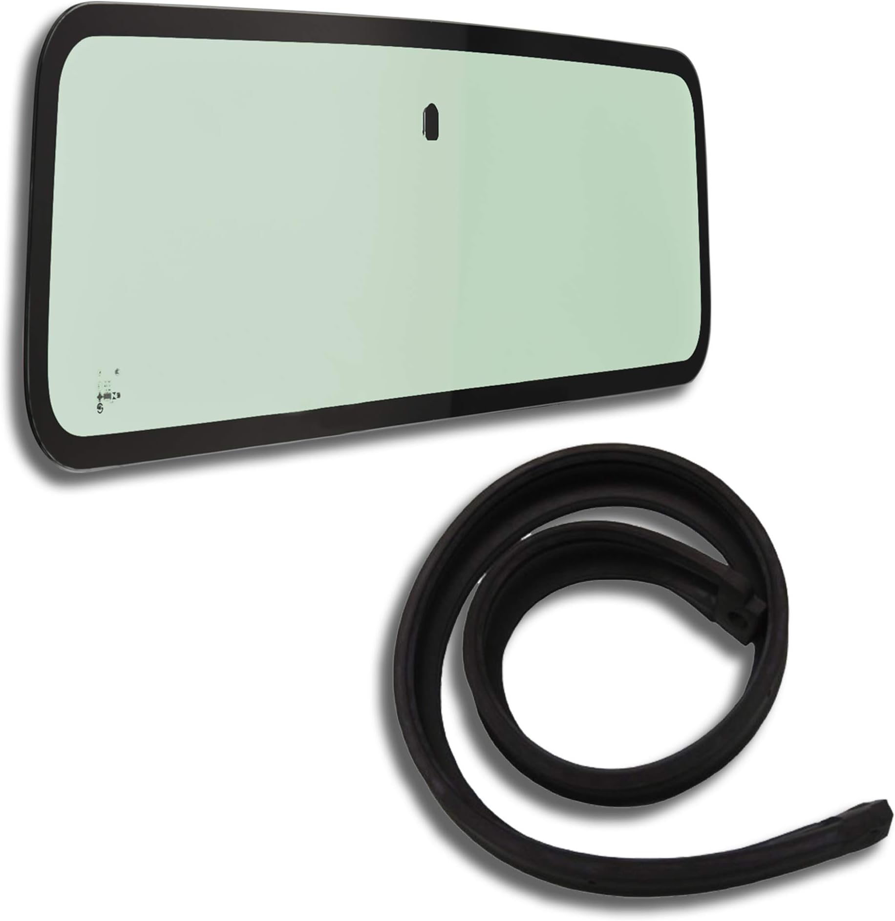 Make Auto Parts Manufacturing Set of 2 Windshield Glass & Cowl Weatherstrip Seal for Jeep Wrangler YJ 1987-1995