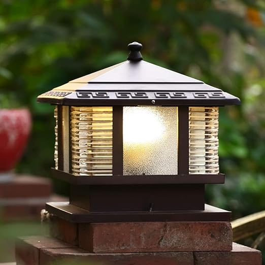 modern gate post lights