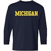 NCAA Basic Block, Team Color Youth Long Sleeve T Shirt, College, University