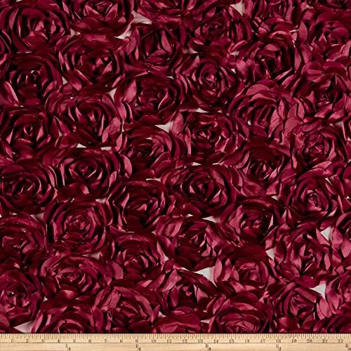 Rose Bordeaux Burgundy, Fabric by the Yard