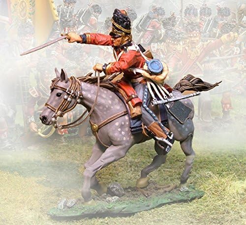 Napoleonic Toy Soldiers British Cavalry Scots Grey Lunging Collectors Showcase Toy Soldiers Painted Metal Figure CS00476 Britains King Country Type