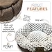 Pet Craft Supply Soho Round Cat Bed For Indoor Cats, Ultra Soft Plush, Memory Foam, Machine Washable, Calming Cat Bed,Brown, Small