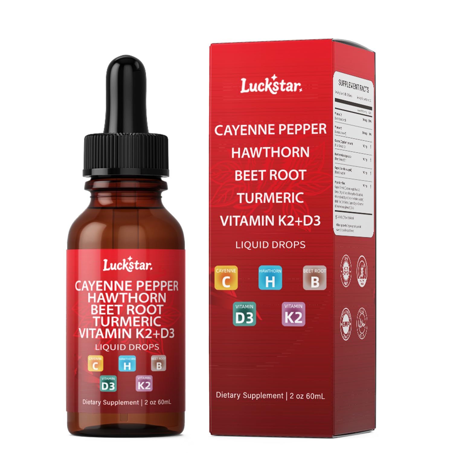 Muyfguo Cayenne Pepper Drops with Ceylon Cinnamon & Vitamin D3 | Liquid Herbal Formula for Metabolic Aid | Lab Verified, Easy Absorption