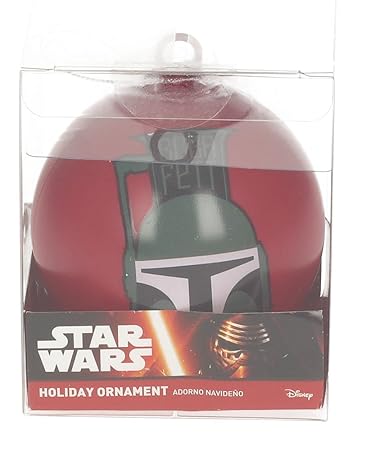 Star Wars sdtsdt89767 – Weihnachtskugel Boba Fett, Weiß