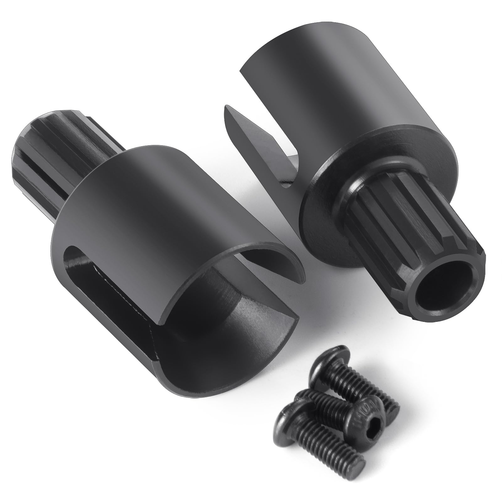 AXspeed 2-slots Design Drive Cup Metal Heavy Duty Drive Cup for 1/5 Scale TRX X-MAXX 8S 7754X Truck Upgrade