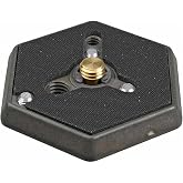 Manfrotto 130- 38 Hexagonal Quick Release Mounting Plate with 3/8-Inch Thread and Flush Mount Screw