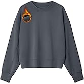 G4Free Smoofit Modal Soft Women's Fleece Sweatshirts Crewneck Pullover Hoodies Long Sleeve Casual Tops