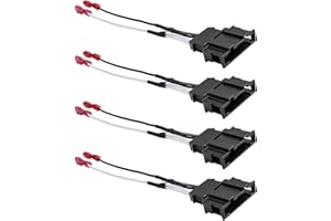 Fiegromech Car Speaker Harness Adapter Compatible with VW Volkswagen Passat Jetta Golf Touareg Beetle Eos GLI GTI CC, 4PCS Af