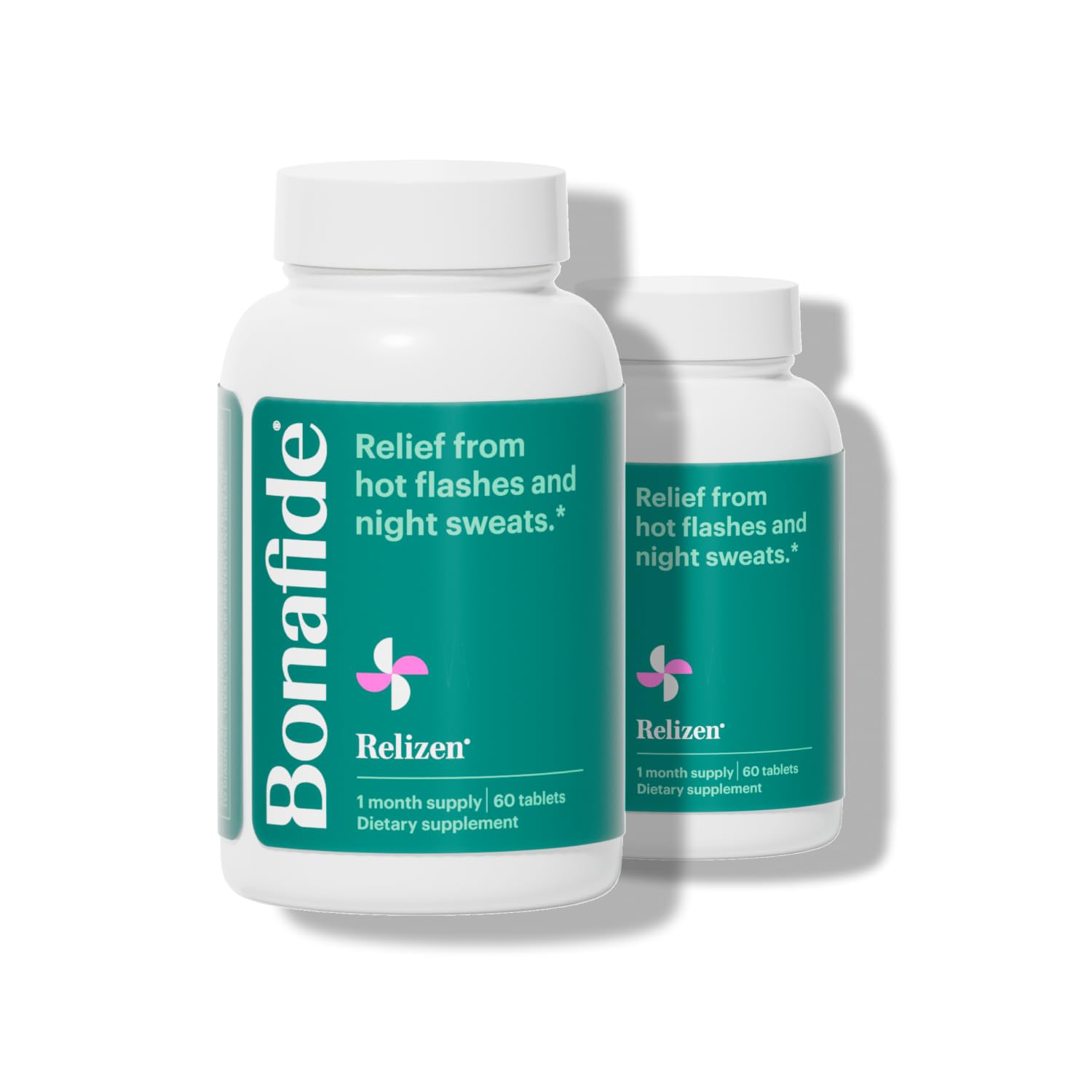 Relizen by Bonafide. Relief from Menopausal Hot Flashes & Night Sweats. — 2-Month Supply (120 Tablets)