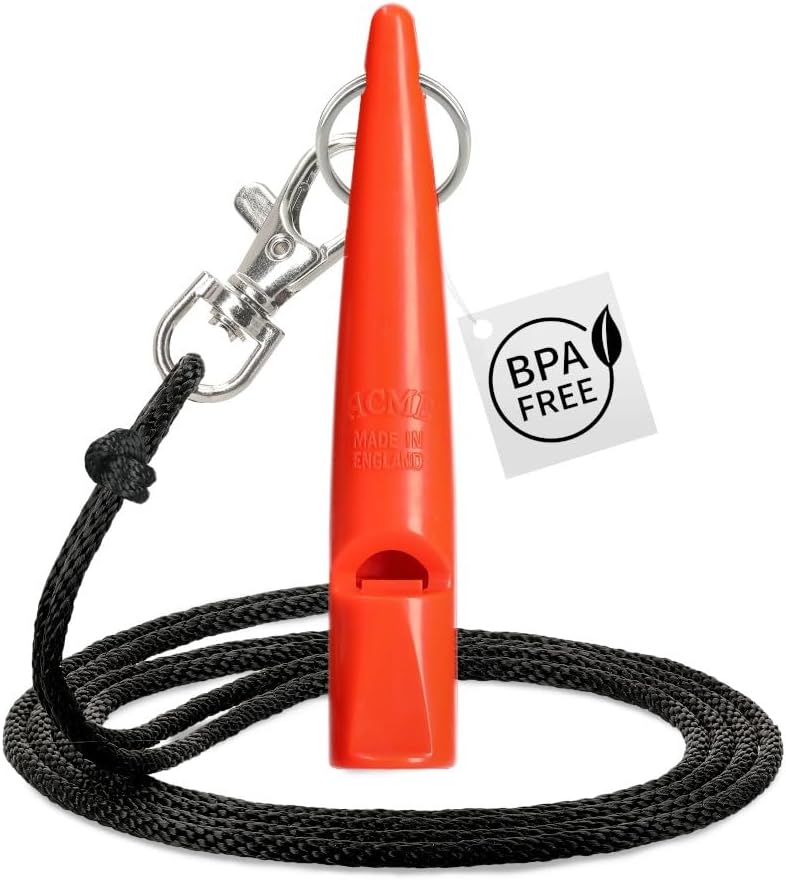 Acme 211.5 Dog Whistle Orange with Safety Cord