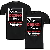 Personalized Image/Text for Your Company/Wedding/Greetings with Digital Printing | Unisex Adult | Custom T-Shirt