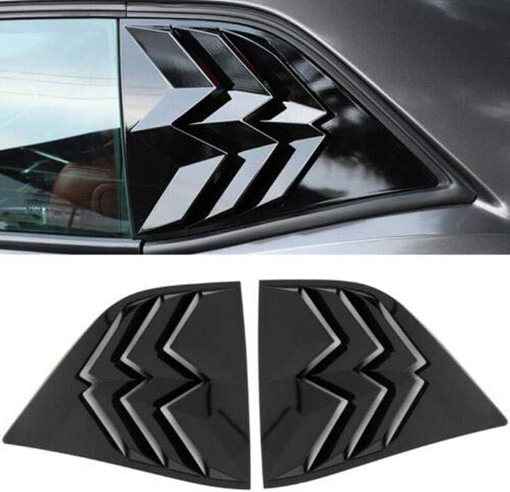 Amazon Com For Challenger Rt Sxt Srt Hellcat 10 Accessories Side Window Scoop Louvers Cover Trim Glossy Black Automotive