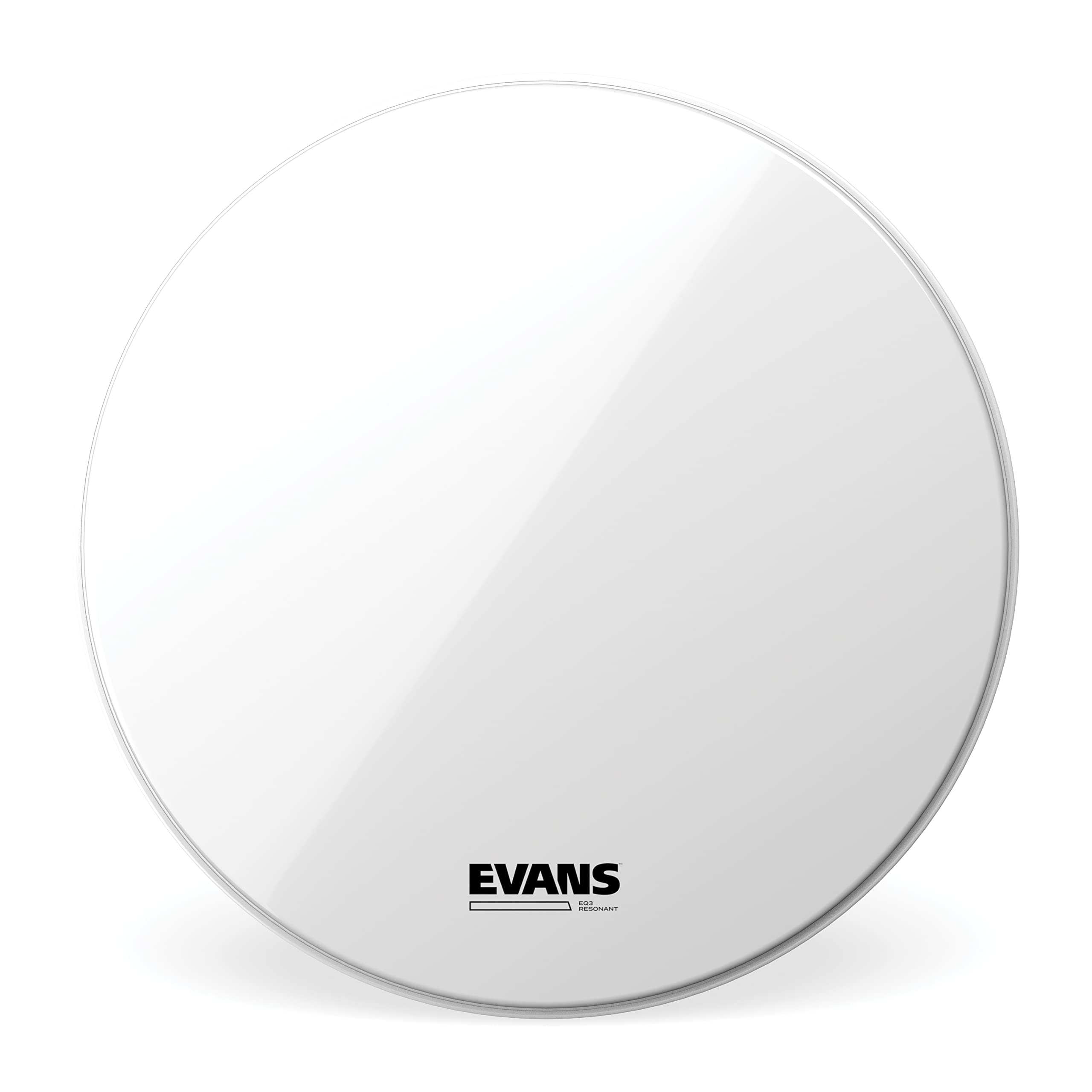 Evans BD26RSW-NP EQ3 Resonant Smooth Bass Drum Head, White, 26-Inch