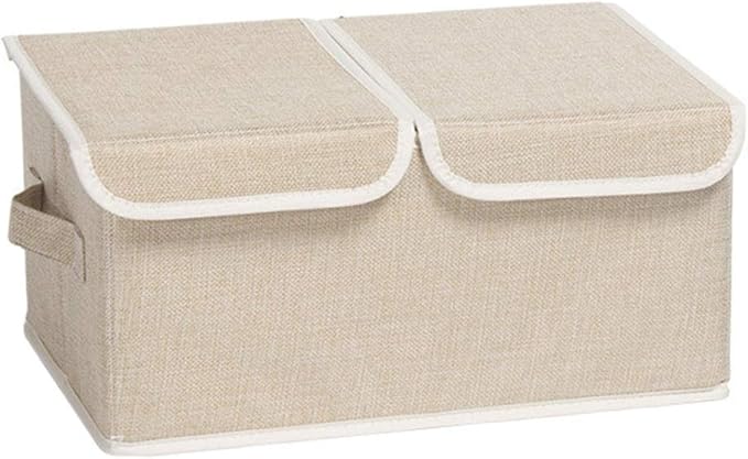 Qazxsw Aufbewahrungskorb mit Deckel Faltbarer Aufbewahrungskasten