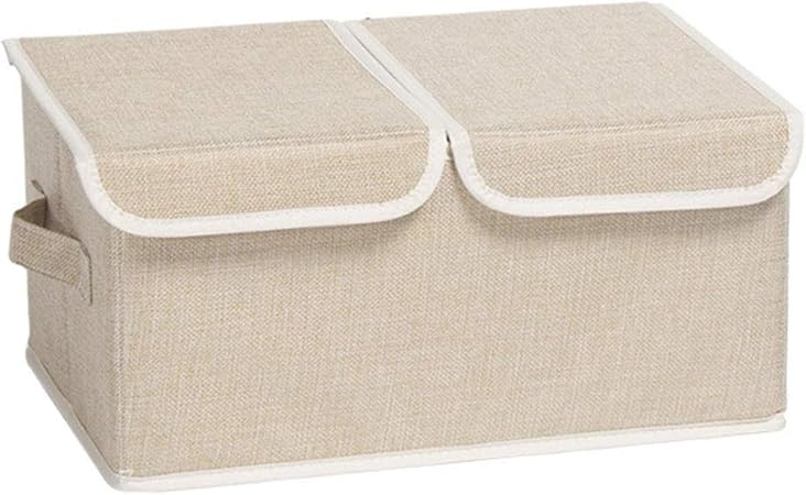 Qazxsw Aufbewahrungskorb mit Deckel Faltbarer Aufbewahrungskasten