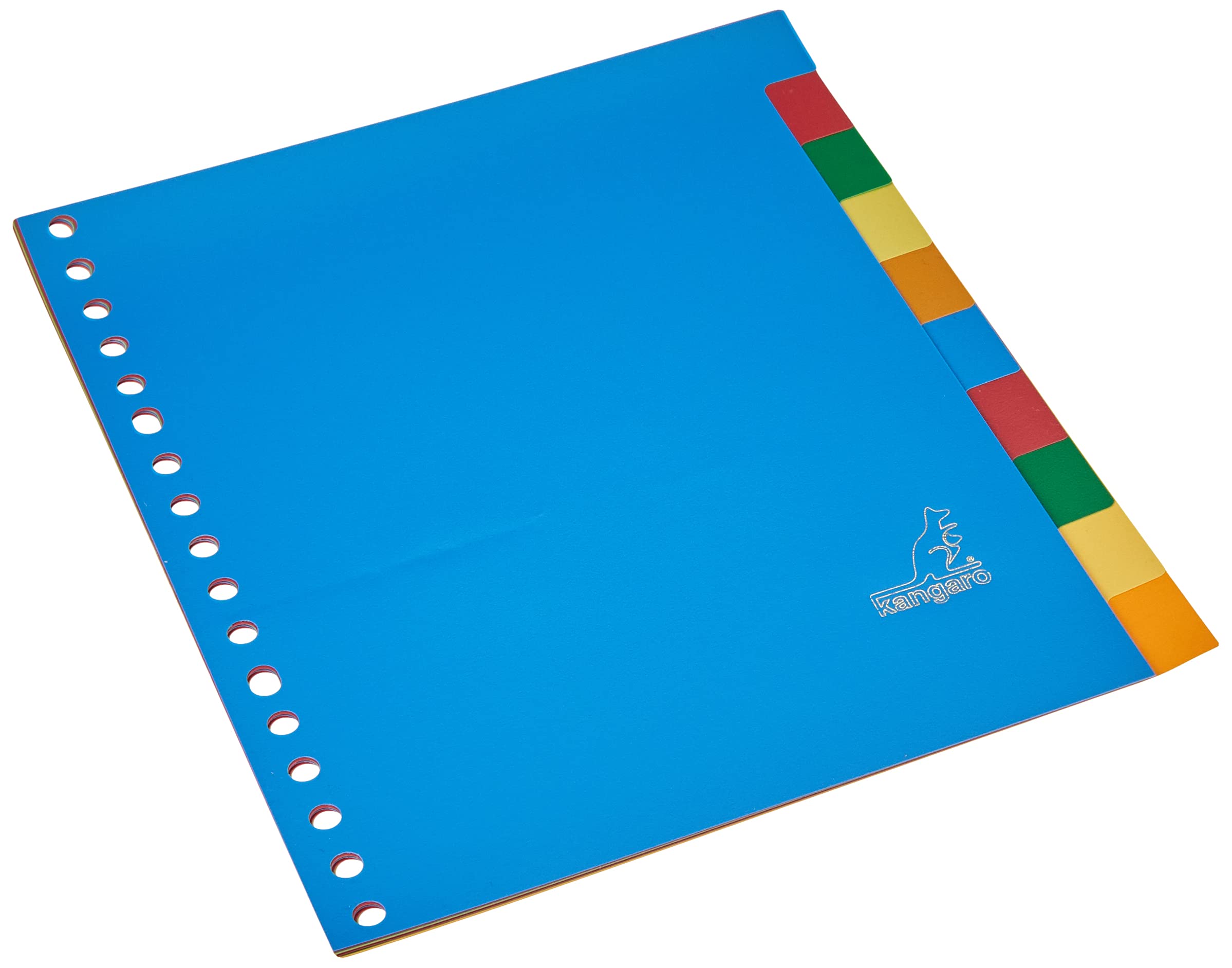 Kangaro Register A5 blank PP 120 micron 17r. 10-piece assorted tabs, 21x18x0.1 (Dutch product)