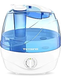 VicTsing Cool Mist Humidifier, Ultrasonic Humidifiers for Bedroom Baby, Premium Humidifying Unit with Whisper-Quiet Operation, Auto Shut-Off, Anti-Slip Handle, 12-24 Hours Working Time (BPA-Free)