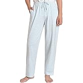 Latuza Women's Petite Pajama Pants Petite Size Cotton Striped Pj Bottoms