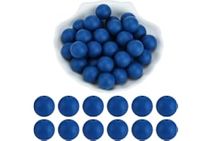 WEWAYSMILE 20 Pcs 15mm Silicone Beads for Keychain Making Bulk Focal Beads for Pens DIY Bracelets Necklaces and other Accesso
