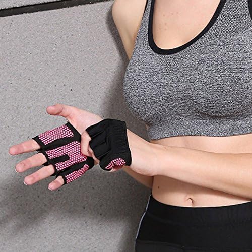 Sportstorm Workout Gloves Yoga Gloves Half Four Finger Gloves Non-slip Sports Gloves Weightlifting Gym Fitness Strength Training Gloves for Men and Women