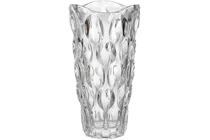 CEMABT Glass Vases for Flowers，Thickened 3.4 lb Morden vases for Tables Centerpieces, vase for Home Decor, Crystal,Colorful,V