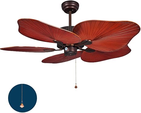American Style 5 Blade Ceiling Fan With Led Light Low Profile