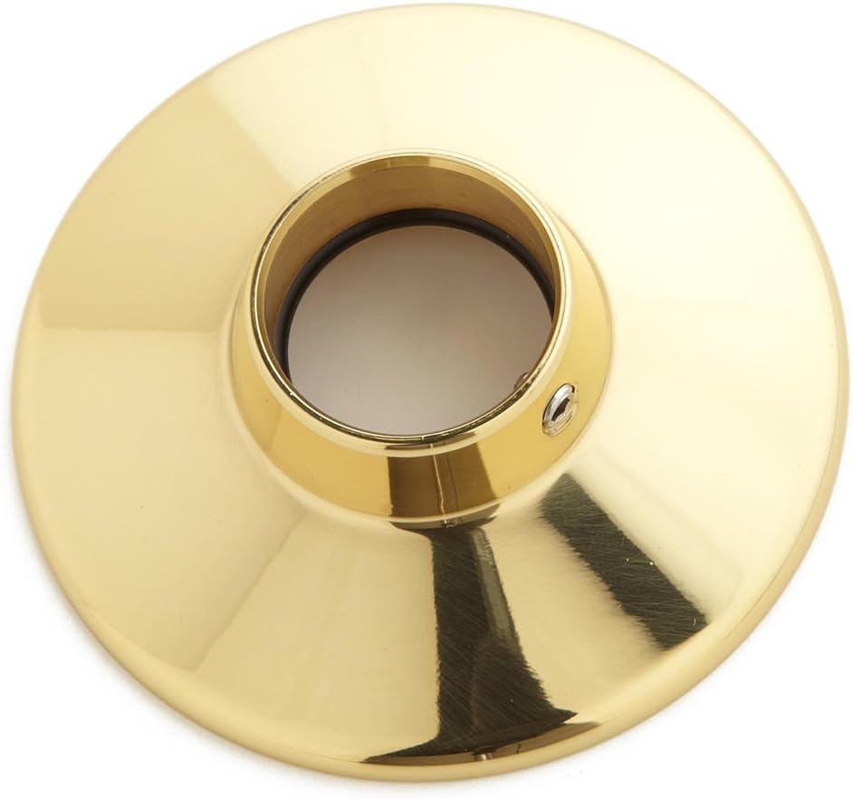 Naiture Brass Round Replacement Shower Arm Flange in Polished Brass