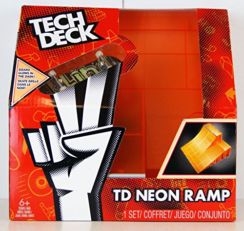 Spinmaster Tech Deck Neon Ramp, Double Bank