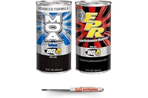 Smilyeez Listing for BG MOA PN 115 Motor Oil Additive Lubrication Supplement & EPR PN 109 Engine Restore and Cleaner (1 Kit) with Pocket Screwdriver