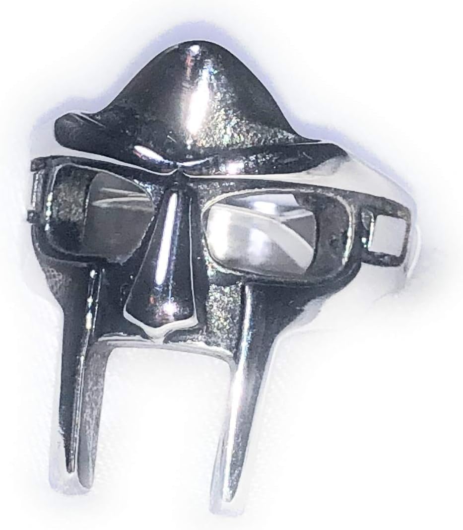 Doom MF Rapper Madvillain Gladiator Pharaoh Mask Steel Ring