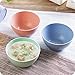 Golandstar Eco Friendly Healthy Wheat Straw Plastic Bowl for Rice,Noodles,Soup, Popcorn, Fruit, Salad,Ice Cream,Cereal Dinner Party Bowls 3pcs Set (3pcs, Blue, Green, Pink)
