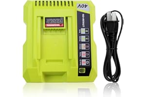 FHYBAT Replace for Ryobi OP40602VNM OP401 OP404 OP403 40V Charger Compatible with Ryobi 40V Battery Lithium ion OP4060A1 OP4050A OP40602 OP40201 OP4040 OP40404