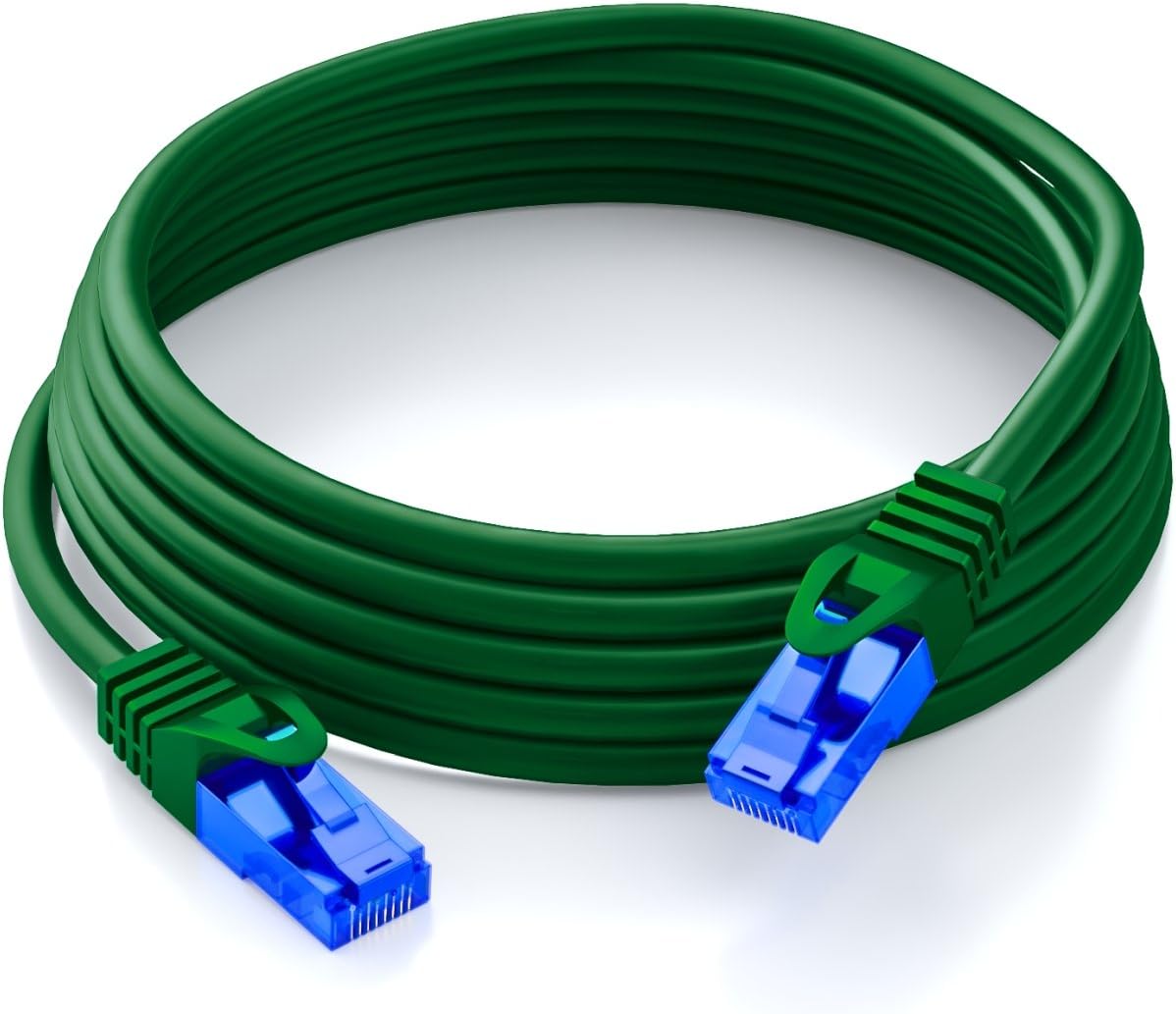 deleyCON 0.5m (1.64 ft.) CAT.6 Ethernet Gigabit LAN Network Cable RJ45 CAT6 Patch Cable Compatible to CAT.5 CAT.5e CAT.6a Cat.7 - Green - Image 5
