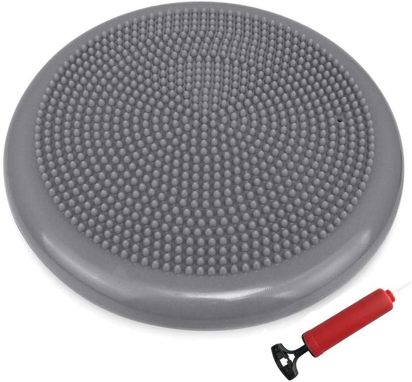 Balance Disc Wobble Cushion, Wiggle Seat to Improve Sitting, for Physical Therapy, Lower Back Pain Relief and Core Strength, for Kids Adults, with Air Pump