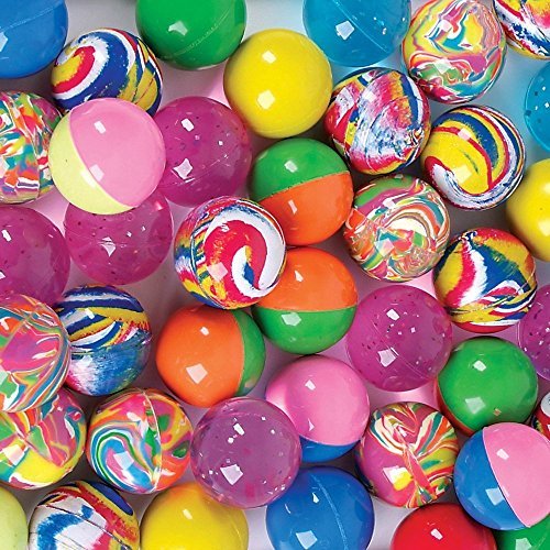 38mm hi bounce ball mix (50 pieces) - bulk