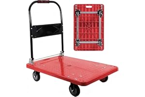 Moving-Dolly-Cart-with-Wheels, BaiYouMei-Foldable-Trolley-Push-Cart-Chariot-Pliable-Platform-Truck-Charriots-à-roulettes-Plia