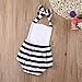Newborn Baby Girl Clothes Deer Cartoon Bodysuit Romper Playsuit Jumpsuit Outfit (6-12 Months, White)
