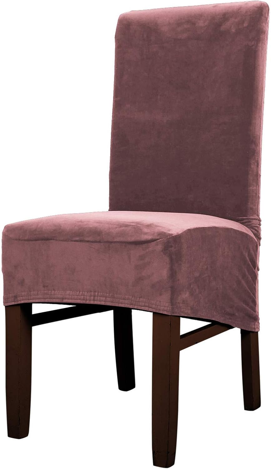 Fundas De Terciopelo EláSticas para Sillas De Comedor, Fundas
