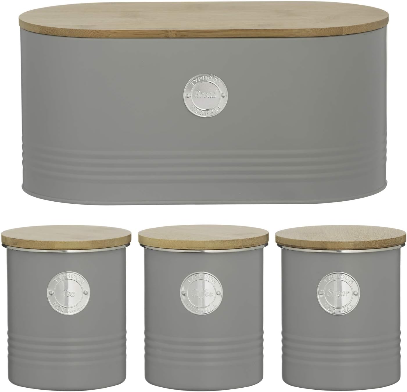 grey tea coffee sugar pots