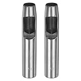 HARFINGTON 2pcs Hollow Punch for Leather 15mm Round