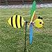 YDZN 3D Animal  Windmill Wind Spinner Whirligig For Kids Child Toy Home Lawn Yard Decor (Bee)