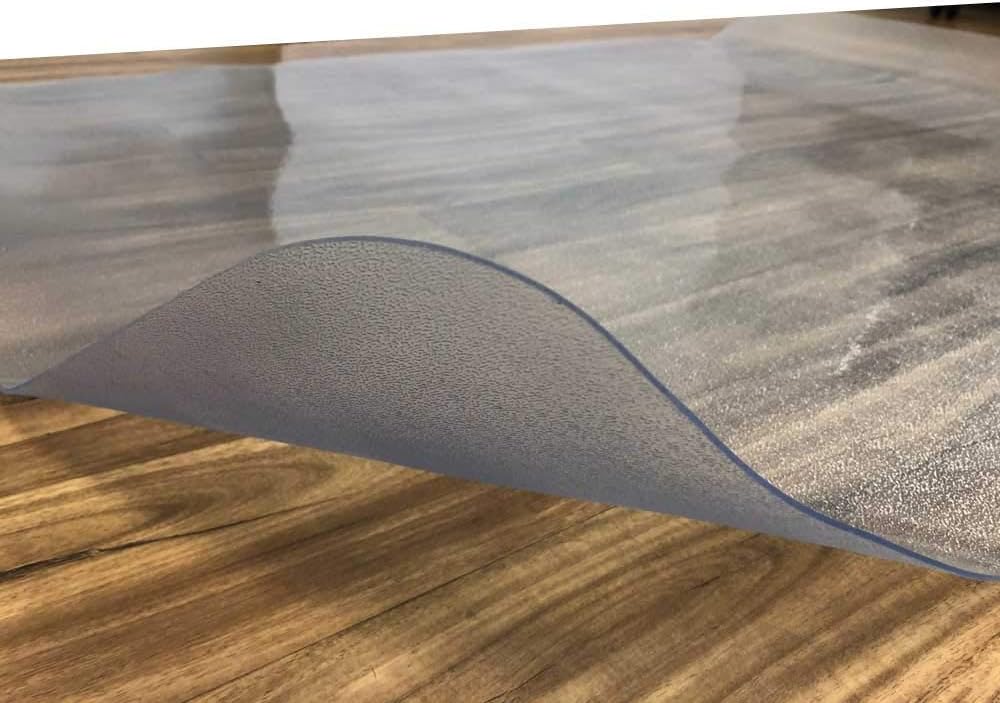 MMG Rectangle Vinyl Chair Mat for Hard Floor PVC Multi Purpose (Office, Home) Floor Protector Clear PVC Waterproof 36 x 48 inches 1/16 inches Thick