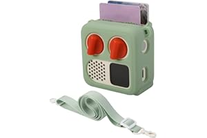 Silicone Case Cover for Yoto Mini (2024 Edition), TXEsign Travel Carrying Case with Adjustable Shoulder Strap Protective Cove