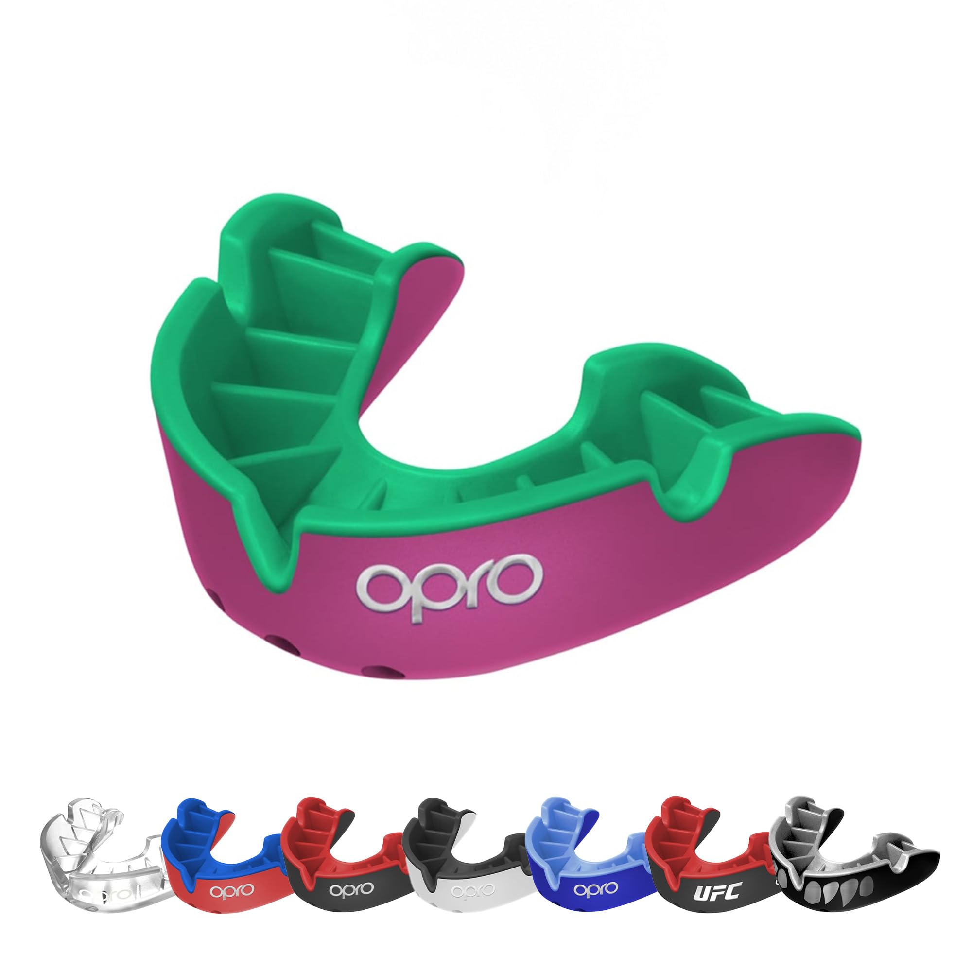 OPRO Silver Level Mouthguard Essential Fit – Gum Shield Adult and Kids – OPRO Mouth Guard Boxing and MMA, Easy Self-Fit Gum Shield Rugby and Hockey – Superior Protection with Dental Warranty — image 1